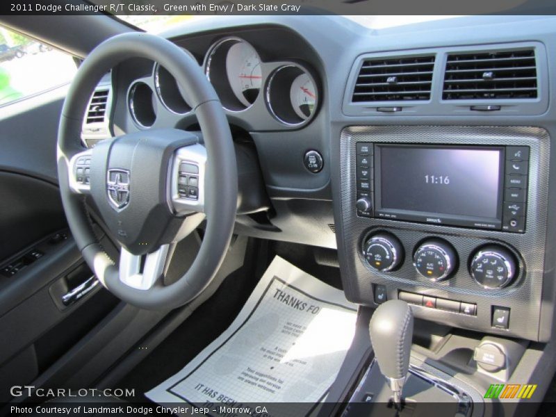 Green with Envy / Dark Slate Gray 2011 Dodge Challenger R/T Classic