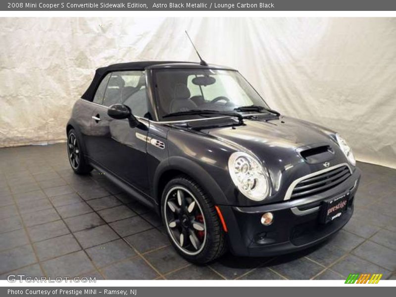 Astro Black Metallic / Lounge Carbon Black 2008 Mini Cooper S Convertible Sidewalk Edition