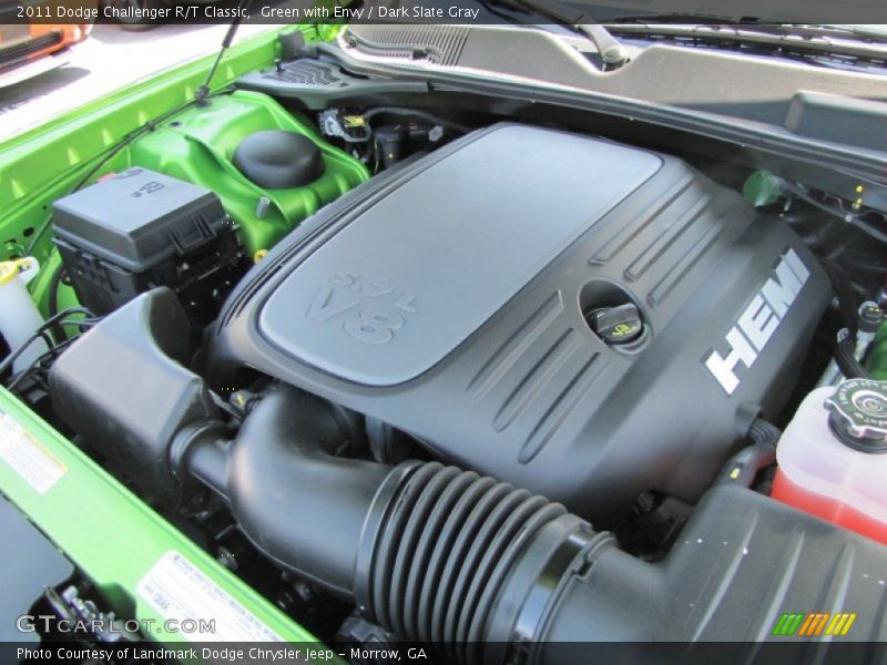 Green with Envy / Dark Slate Gray 2011 Dodge Challenger R/T Classic