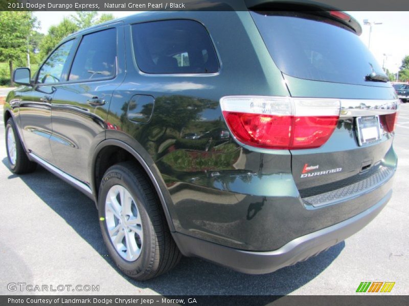 Natural Green Pearl / Black 2011 Dodge Durango Express
