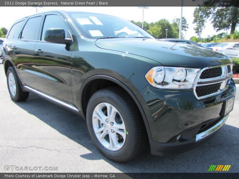 Natural Green Pearl / Black 2011 Dodge Durango Express