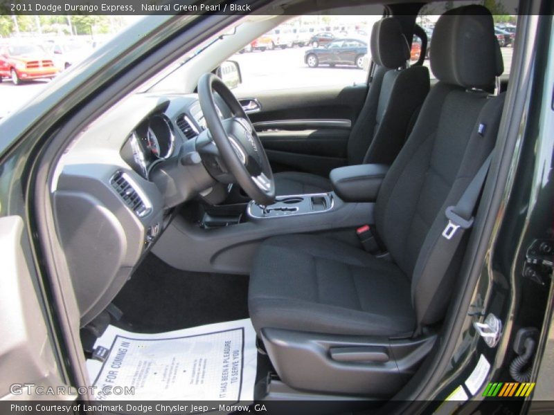 Natural Green Pearl / Black 2011 Dodge Durango Express