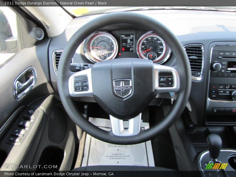 Natural Green Pearl / Black 2011 Dodge Durango Express