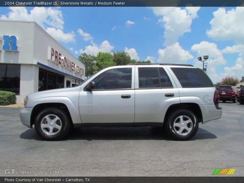 Silverstone Metallic / Medium Pewter 2004 Chevrolet TrailBlazer LS