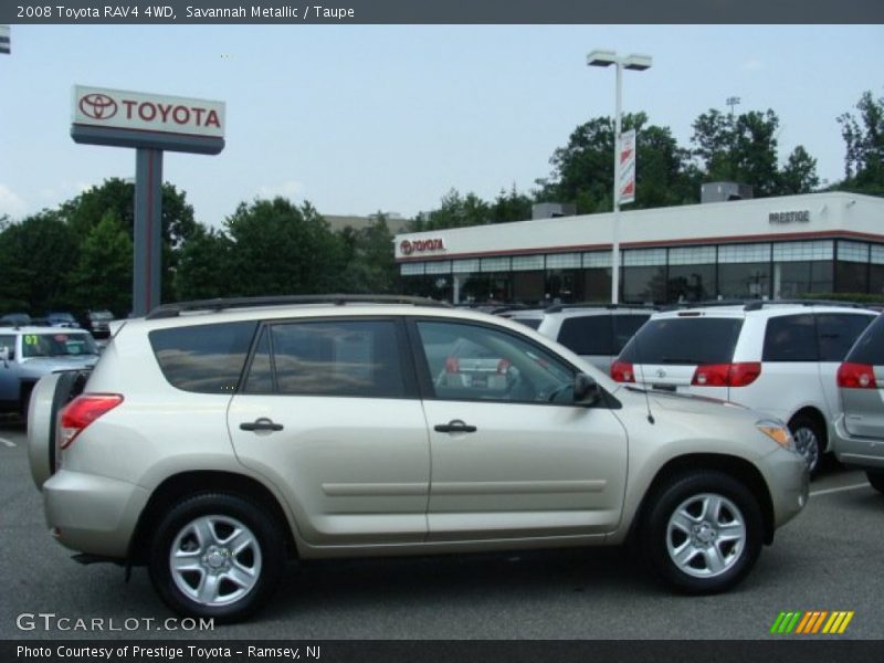Savannah Metallic / Taupe 2008 Toyota RAV4 4WD