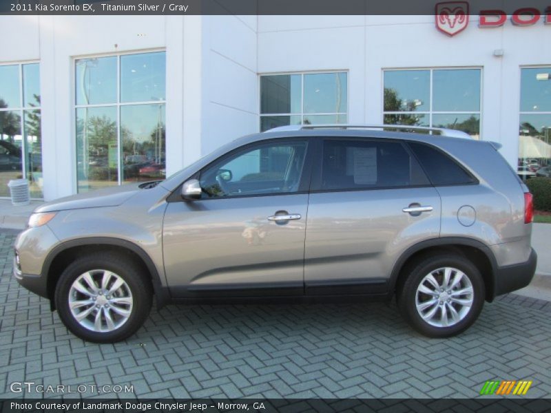 Titanium Silver / Gray 2011 Kia Sorento EX