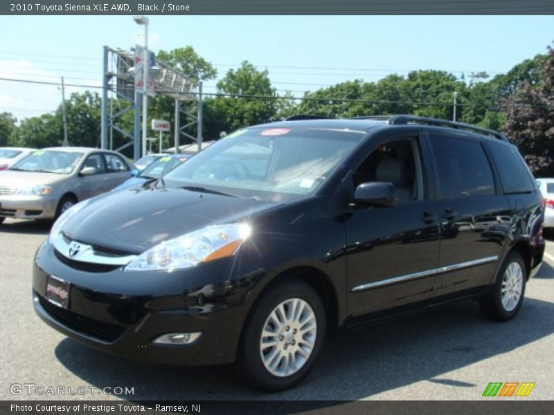 Black / Stone 2010 Toyota Sienna XLE AWD
