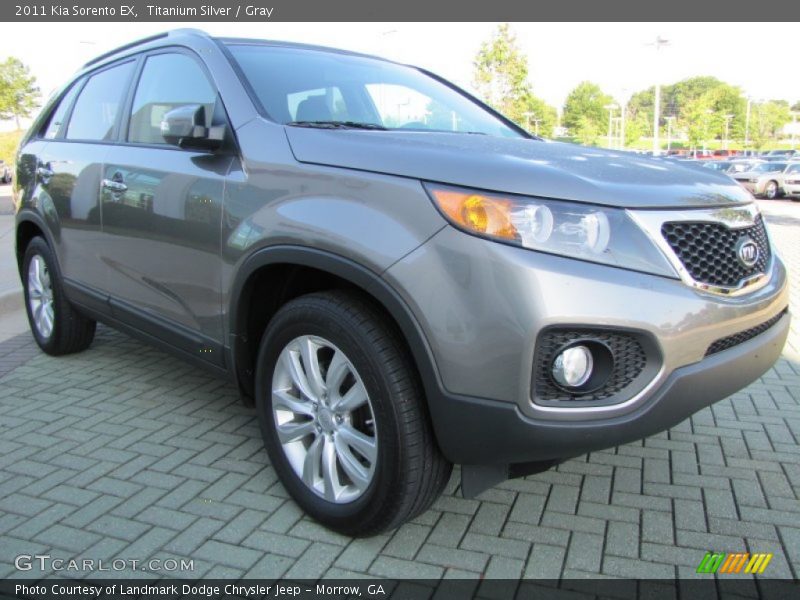 Titanium Silver / Gray 2011 Kia Sorento EX