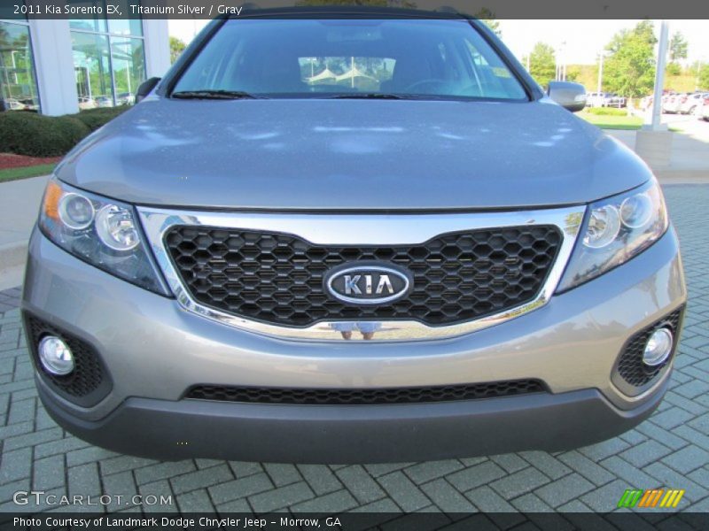 Titanium Silver / Gray 2011 Kia Sorento EX