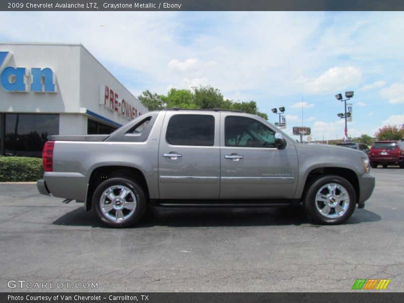 Graystone Metallic / Ebony 2009 Chevrolet Avalanche LTZ