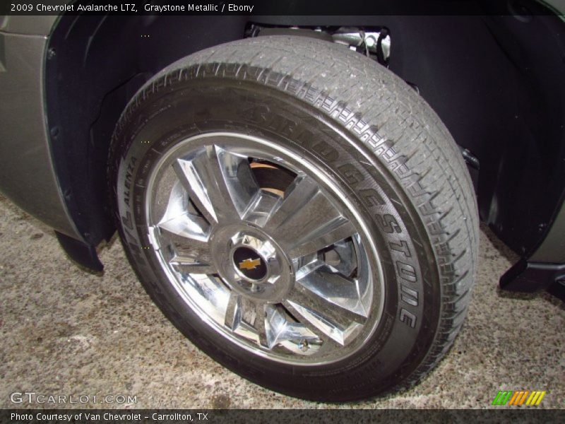 Graystone Metallic / Ebony 2009 Chevrolet Avalanche LTZ