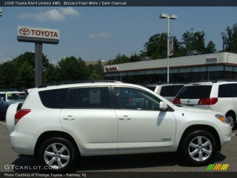 Blizzard Pearl White / Dark Charcoal 2008 Toyota RAV4 Limited 4WD