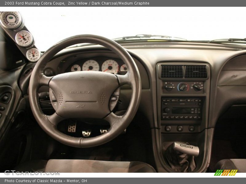 Zinc Yellow / Dark Charcoal/Medium Graphite 2003 Ford Mustang Cobra Coupe
