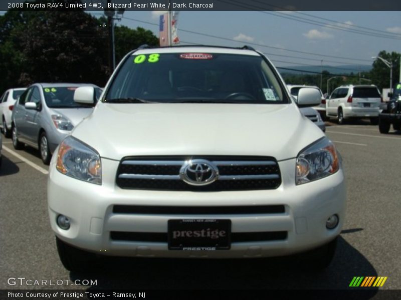 Blizzard Pearl White / Dark Charcoal 2008 Toyota RAV4 Limited 4WD