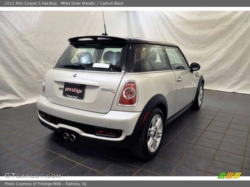 White Silver Metallic / Carbon Black 2011 Mini Cooper S Hardtop