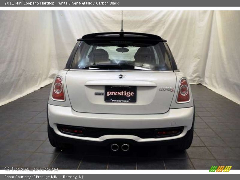 White Silver Metallic / Carbon Black 2011 Mini Cooper S Hardtop