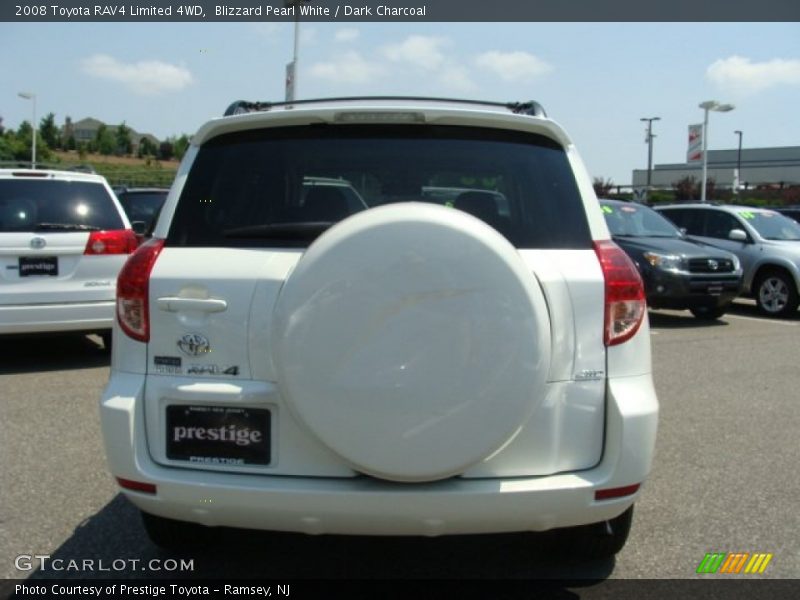 Blizzard Pearl White / Dark Charcoal 2008 Toyota RAV4 Limited 4WD