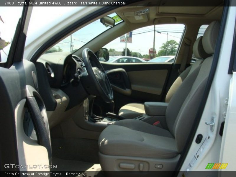 Blizzard Pearl White / Dark Charcoal 2008 Toyota RAV4 Limited 4WD
