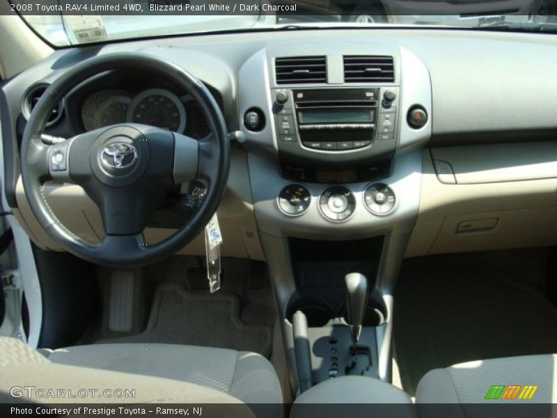 Blizzard Pearl White / Dark Charcoal 2008 Toyota RAV4 Limited 4WD