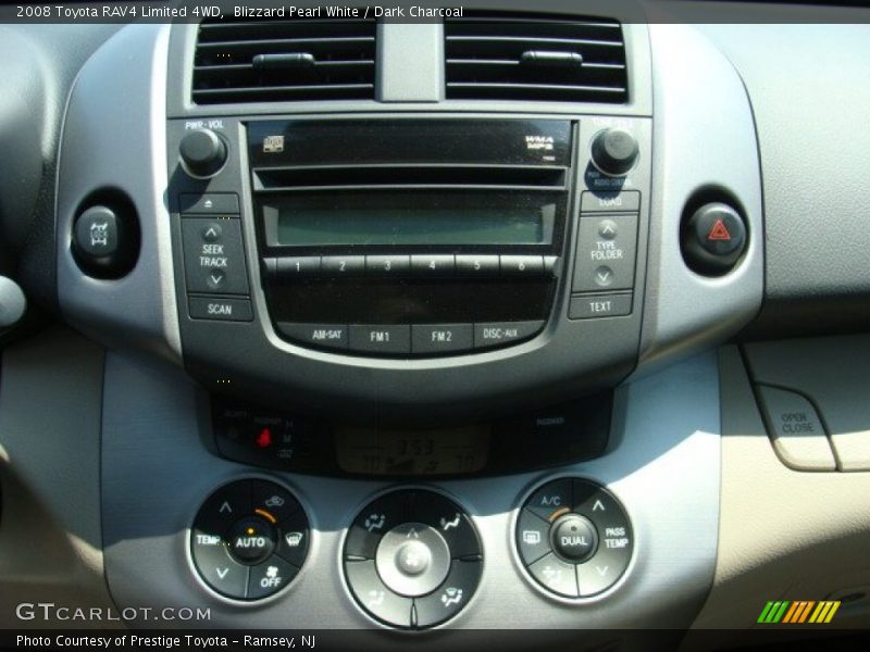 Blizzard Pearl White / Dark Charcoal 2008 Toyota RAV4 Limited 4WD