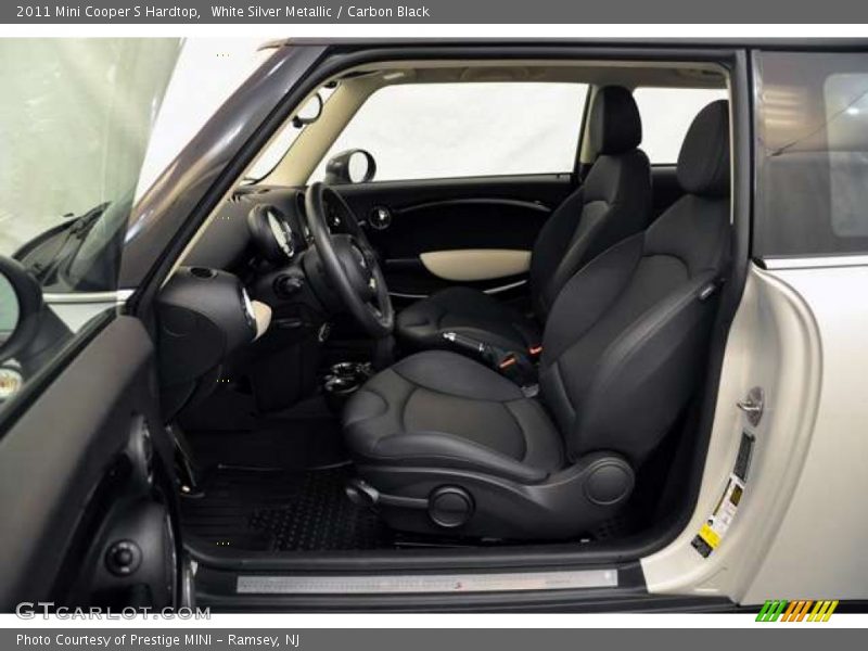 White Silver Metallic / Carbon Black 2011 Mini Cooper S Hardtop