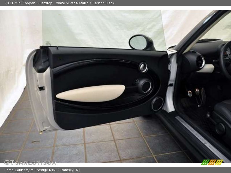 White Silver Metallic / Carbon Black 2011 Mini Cooper S Hardtop
