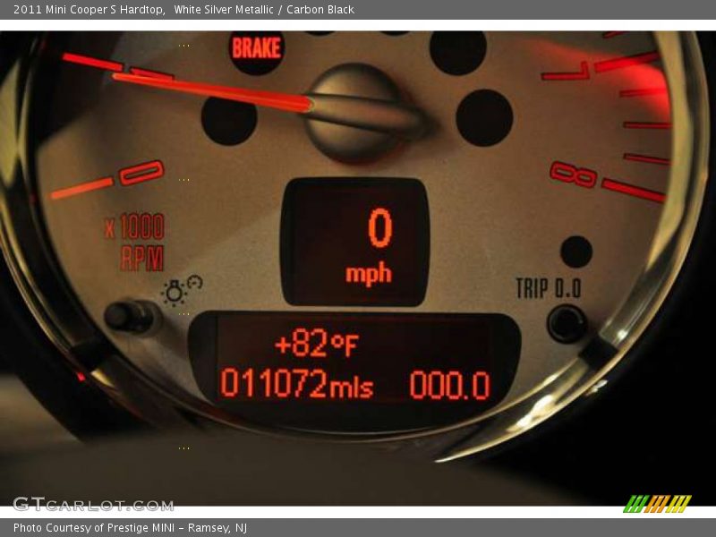White Silver Metallic / Carbon Black 2011 Mini Cooper S Hardtop