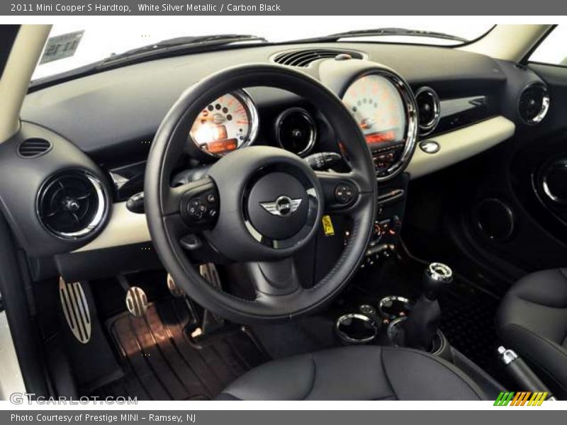 White Silver Metallic / Carbon Black 2011 Mini Cooper S Hardtop