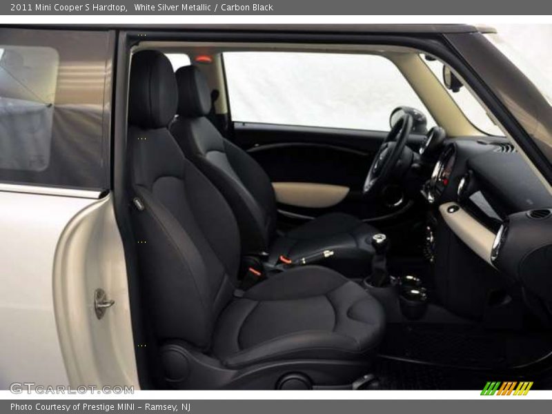 White Silver Metallic / Carbon Black 2011 Mini Cooper S Hardtop