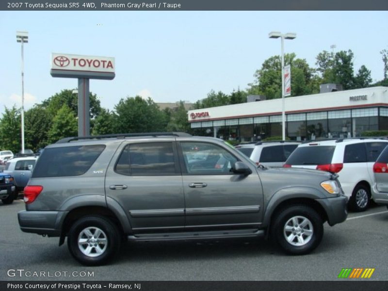 Phantom Gray Pearl / Taupe 2007 Toyota Sequoia SR5 4WD