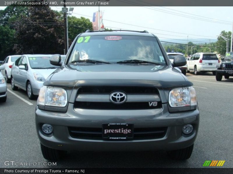 Phantom Gray Pearl / Taupe 2007 Toyota Sequoia SR5 4WD
