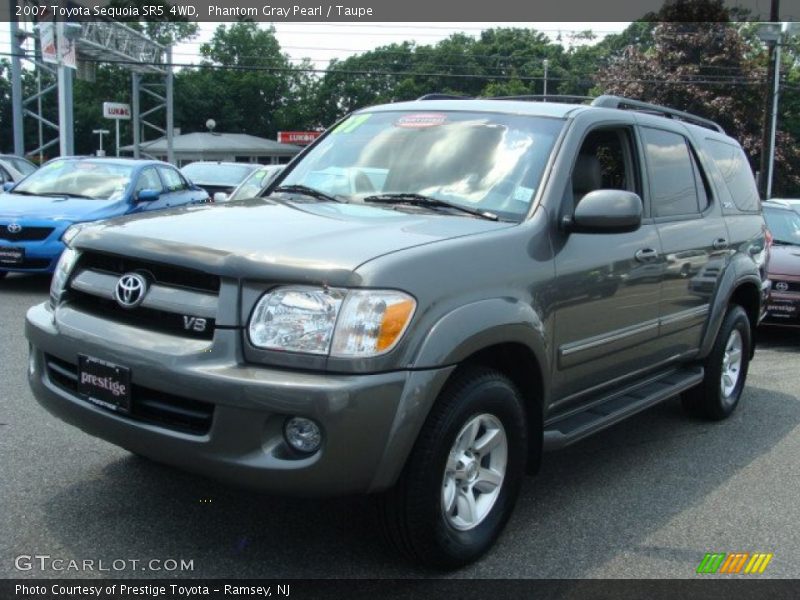 Phantom Gray Pearl / Taupe 2007 Toyota Sequoia SR5 4WD