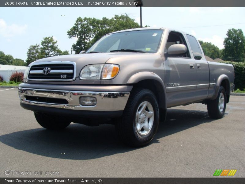 Thunder Gray Metallic / Gray 2000 Toyota Tundra Limited Extended Cab