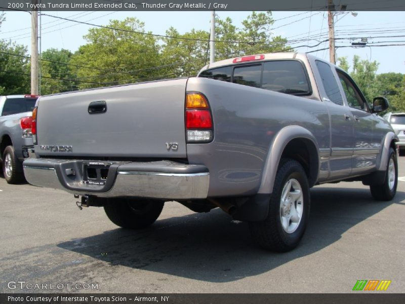 Thunder Gray Metallic / Gray 2000 Toyota Tundra Limited Extended Cab