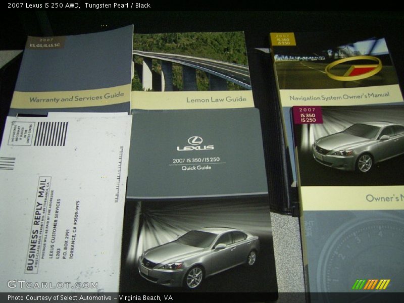 Tungsten Pearl / Black 2007 Lexus IS 250 AWD