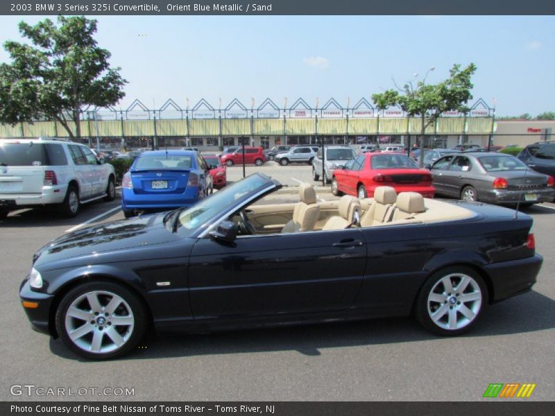 Orient Blue Metallic / Sand 2003 BMW 3 Series 325i Convertible