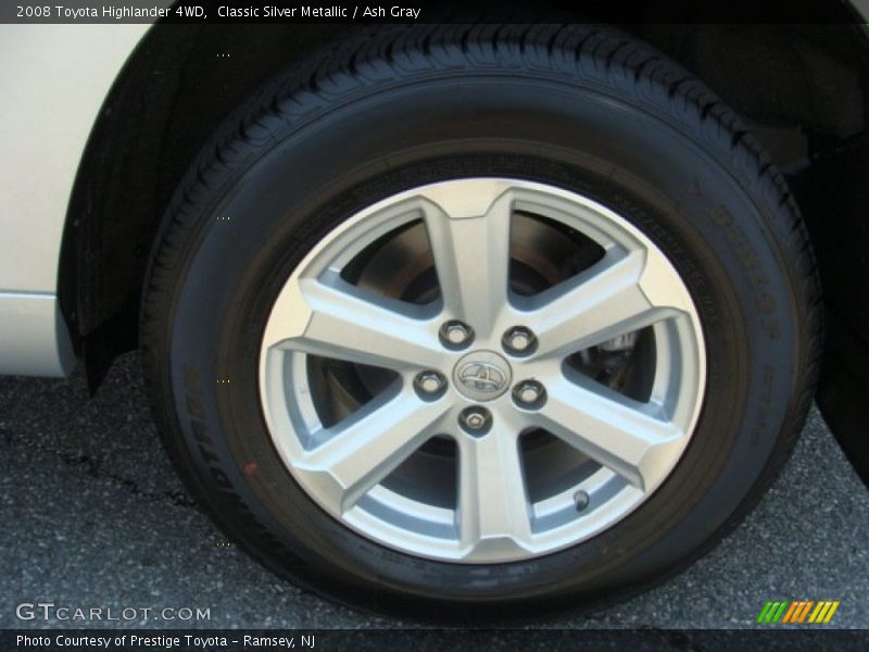 Classic Silver Metallic / Ash Gray 2008 Toyota Highlander 4WD