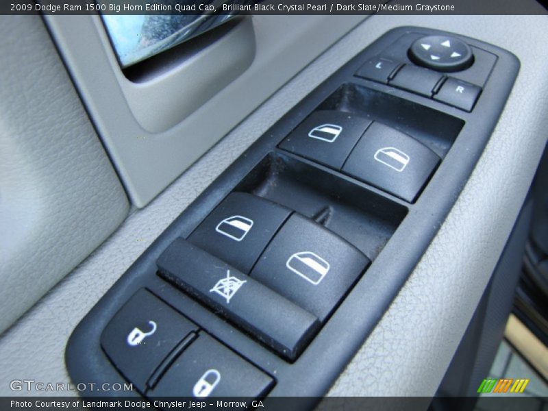 Brilliant Black Crystal Pearl / Dark Slate/Medium Graystone 2009 Dodge Ram 1500 Big Horn Edition Quad Cab