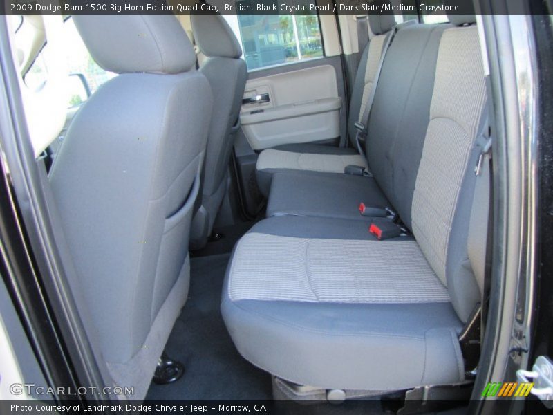 Brilliant Black Crystal Pearl / Dark Slate/Medium Graystone 2009 Dodge Ram 1500 Big Horn Edition Quad Cab