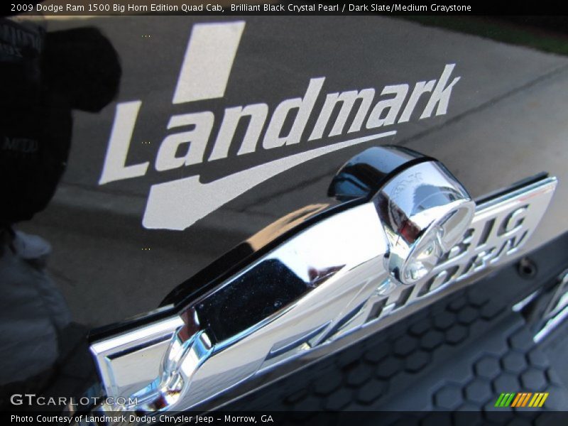 Brilliant Black Crystal Pearl / Dark Slate/Medium Graystone 2009 Dodge Ram 1500 Big Horn Edition Quad Cab