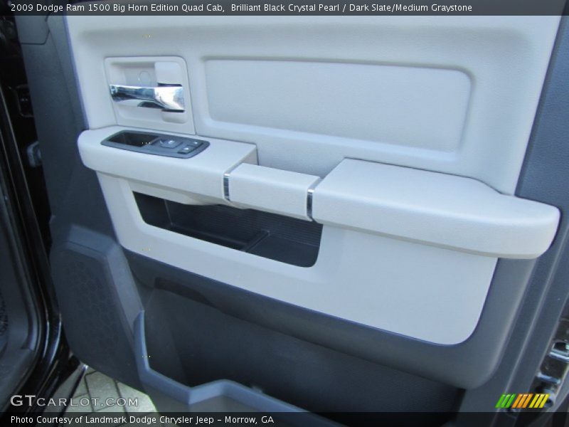 Brilliant Black Crystal Pearl / Dark Slate/Medium Graystone 2009 Dodge Ram 1500 Big Horn Edition Quad Cab