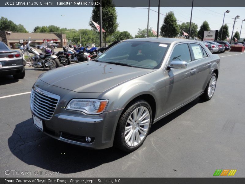 Tungsten Metallic / Black 2011 Chrysler 300 C Hemi