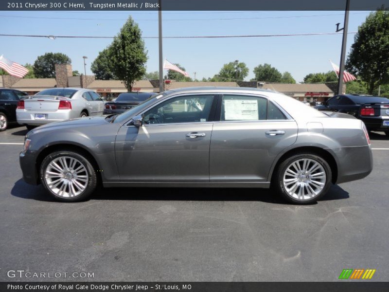 Tungsten Metallic / Black 2011 Chrysler 300 C Hemi