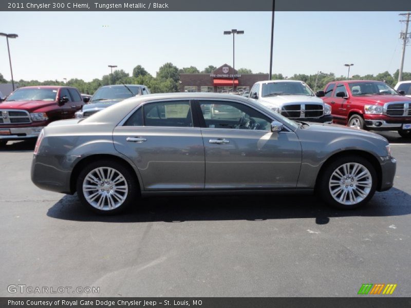 Tungsten Metallic / Black 2011 Chrysler 300 C Hemi