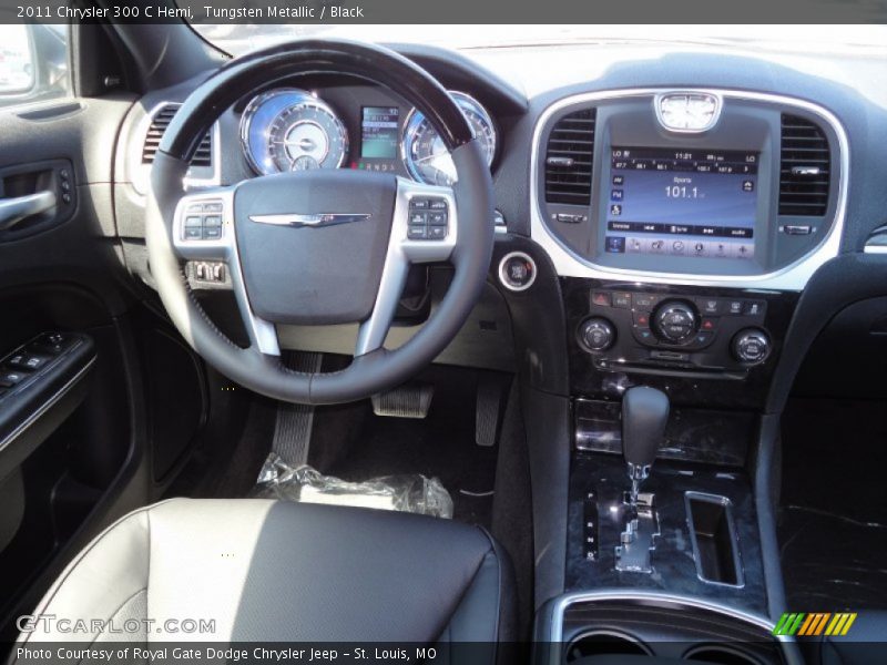 Tungsten Metallic / Black 2011 Chrysler 300 C Hemi