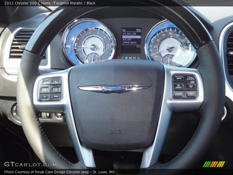 Tungsten Metallic / Black 2011 Chrysler 300 C Hemi