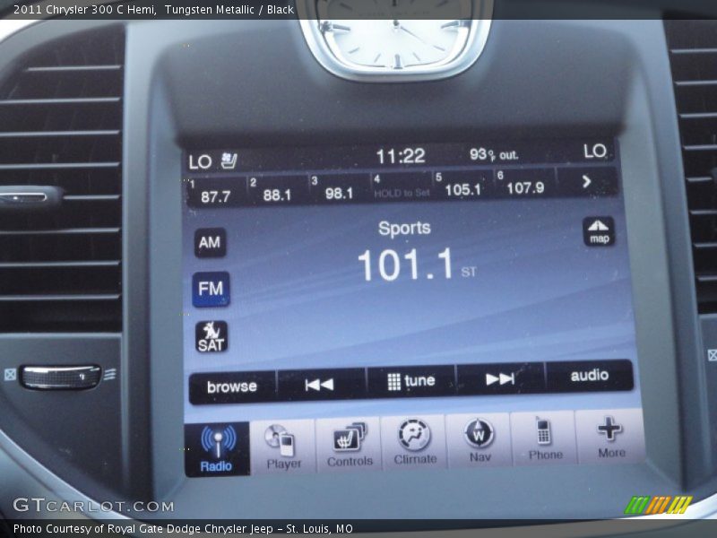 Tungsten Metallic / Black 2011 Chrysler 300 C Hemi