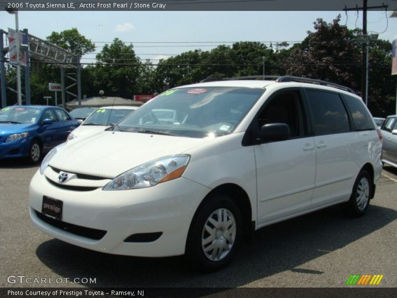 Arctic Frost Pearl / Stone Gray 2006 Toyota Sienna LE
