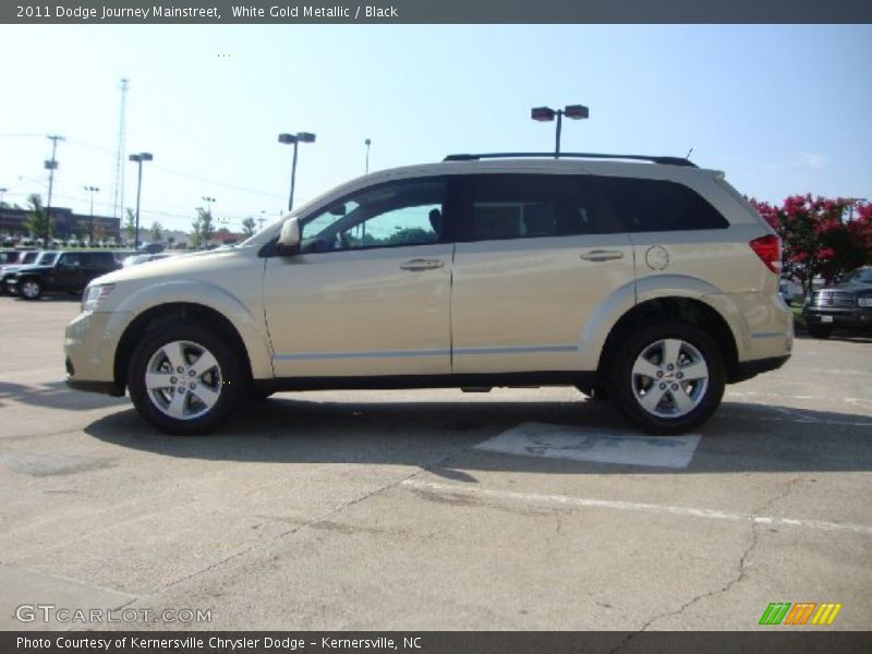 White Gold Metallic / Black 2011 Dodge Journey Mainstreet