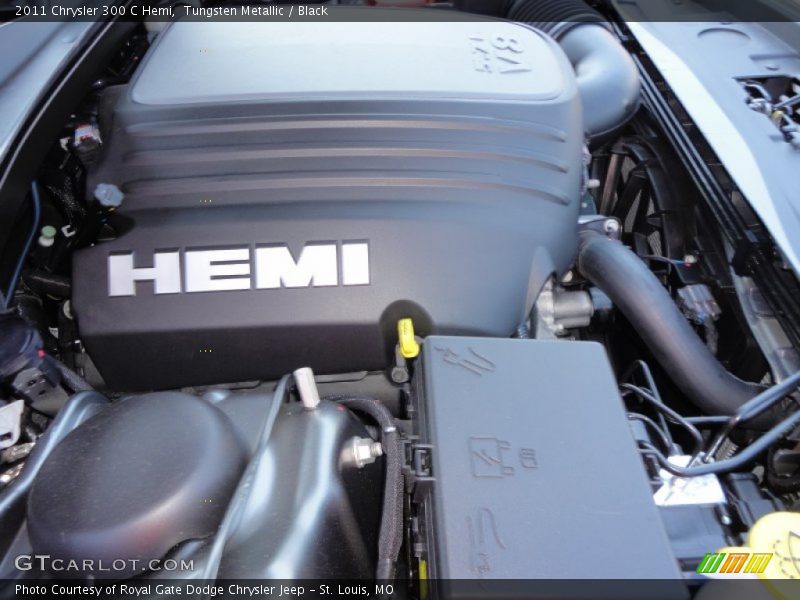 Tungsten Metallic / Black 2011 Chrysler 300 C Hemi